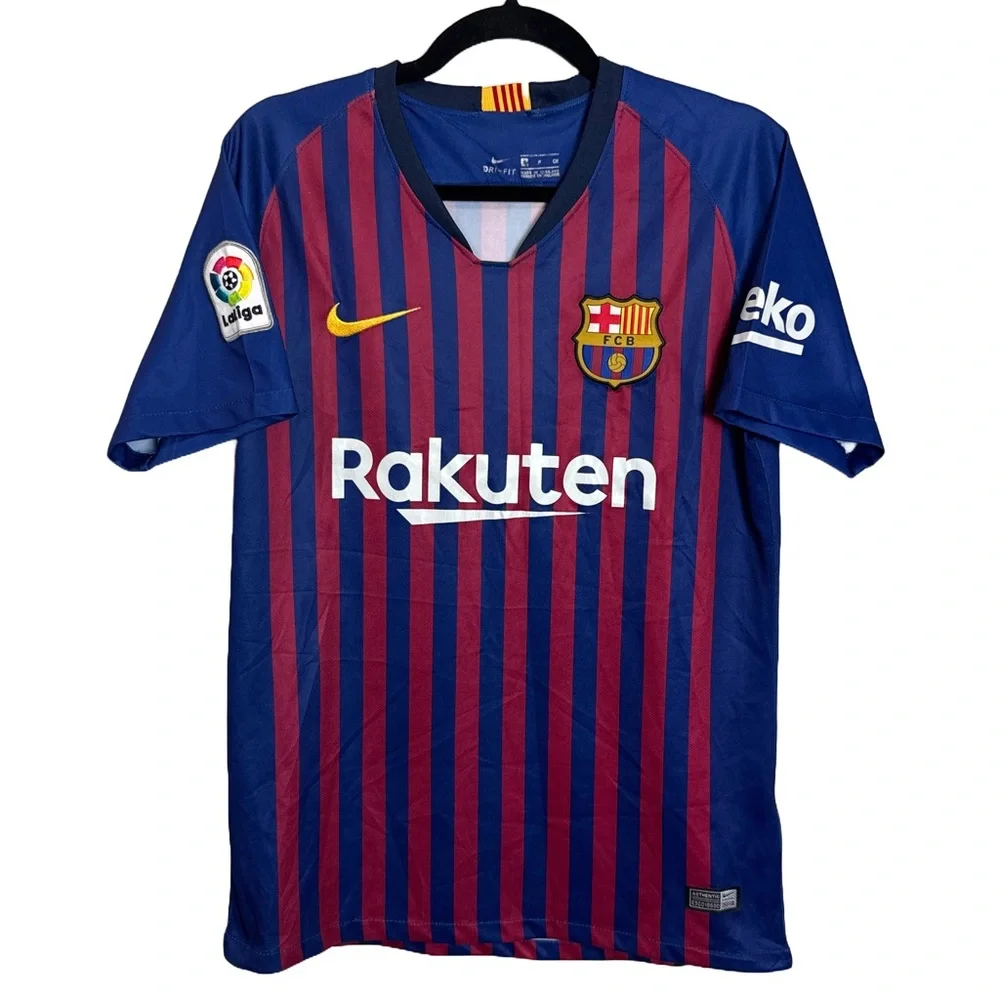 Nike FC Barcelona 2018/19 Home Jersey - Authentic Dri-Fit - Size Small
